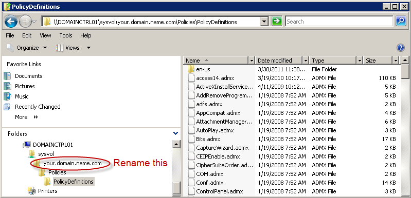 Office 2010 ADMX files