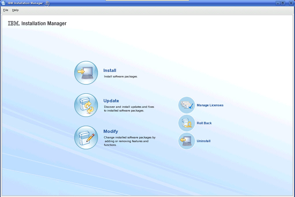 IBM Installation Manager Tool
