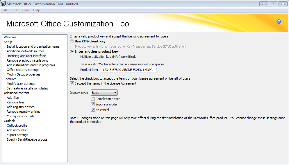 default font outlook group policy