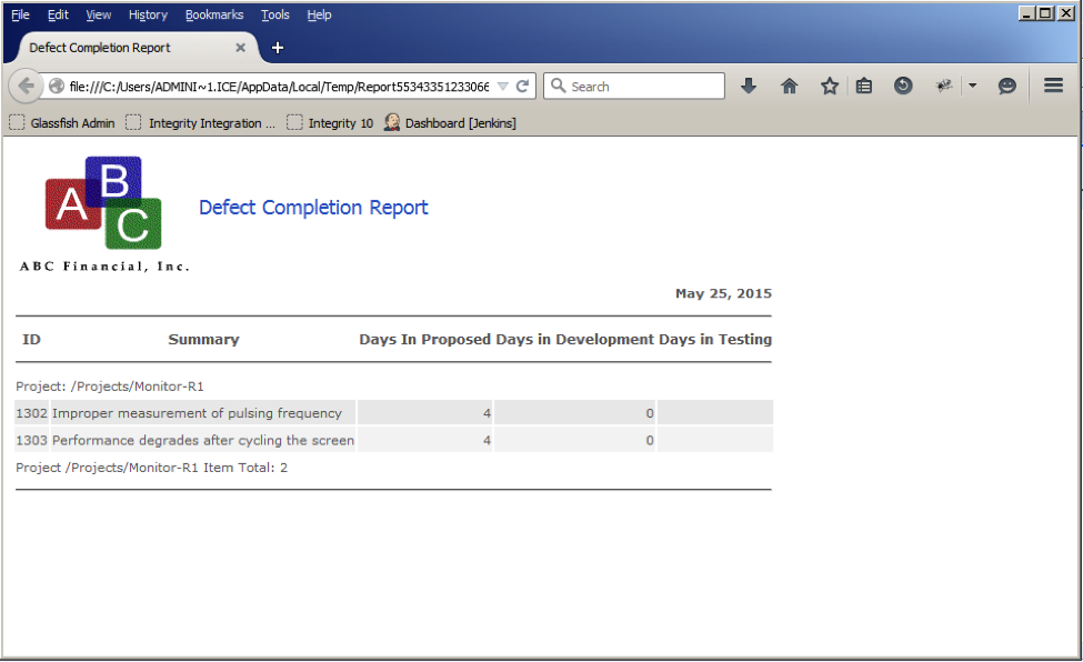 How to Count Days in State Within a PTC Integrity Report4