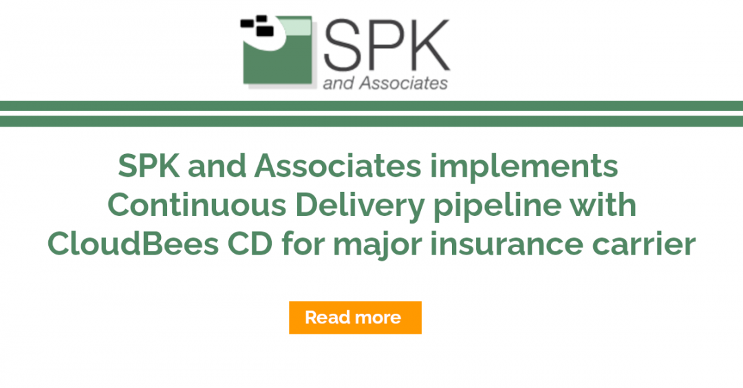 Continuous Delivery pipeline with CloudBees CD for major insurance carrier