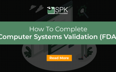 How To Complete Computer Systems Validation (FDA)