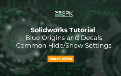 Solidworks Tutorial: Blue Origins, Decals and SolidWorks Settings