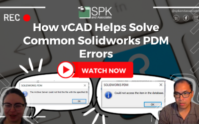 vCAD Helps Solve: Error Accessing A File On The Archive Server, And, Cannot Access The Item In The Database