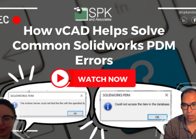 vCAD Helps Solve: Error Accessing A File On The Archive Server, And, Cannot Access The Item In The Database