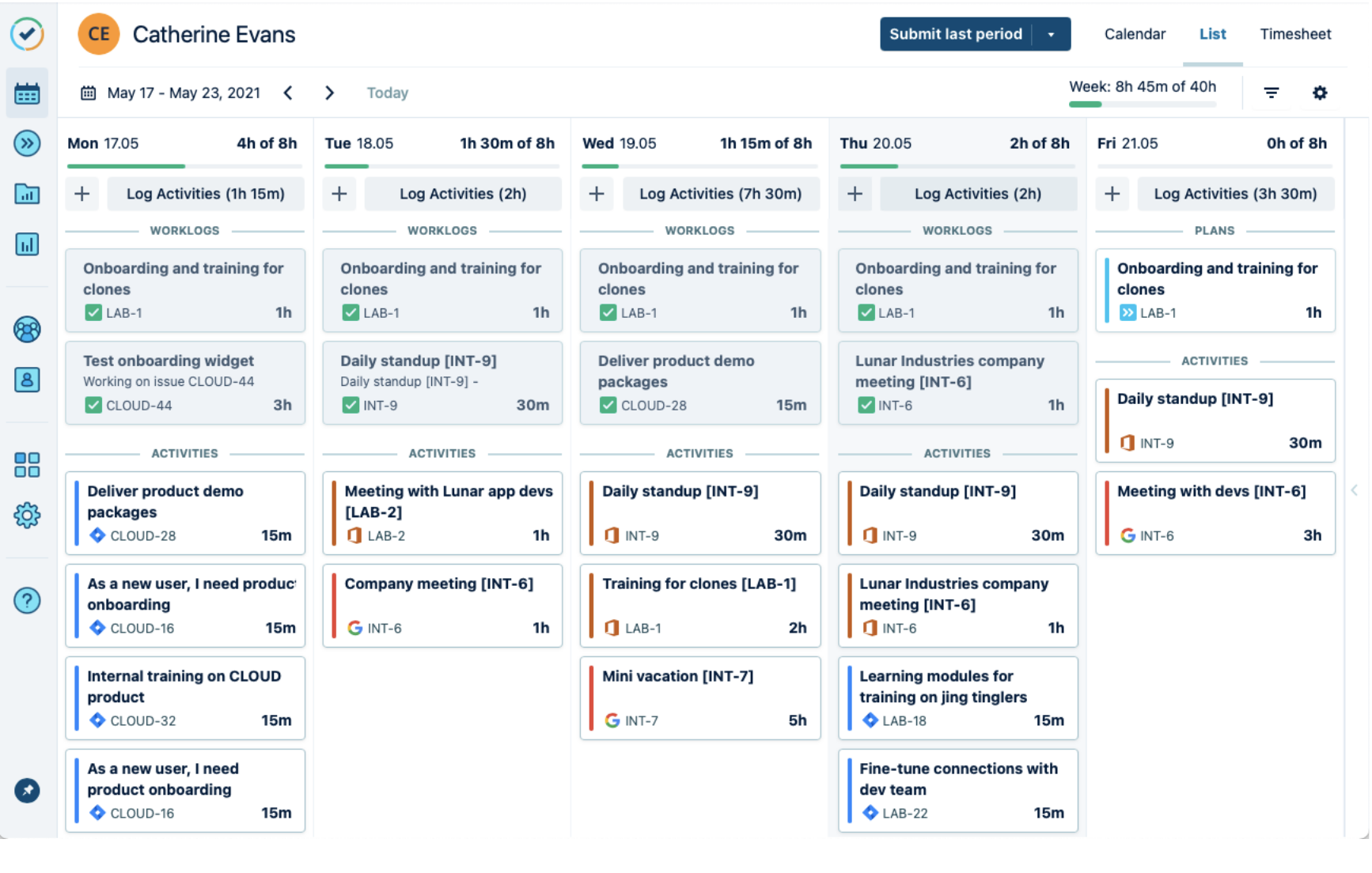 Tempo Timesheets Time tracking