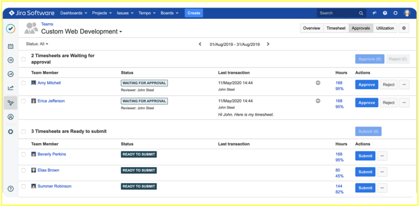 Tempo Time Tracking Tempo Timesheets Time tracking