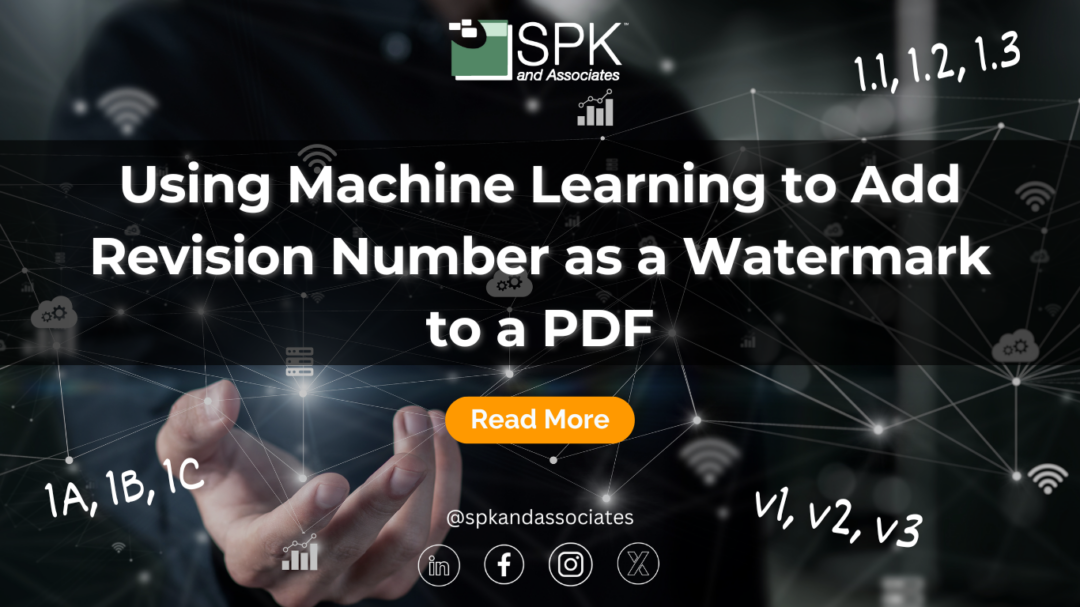 Using Machine Learning to Add Revision Number as a Watermark to a PDF