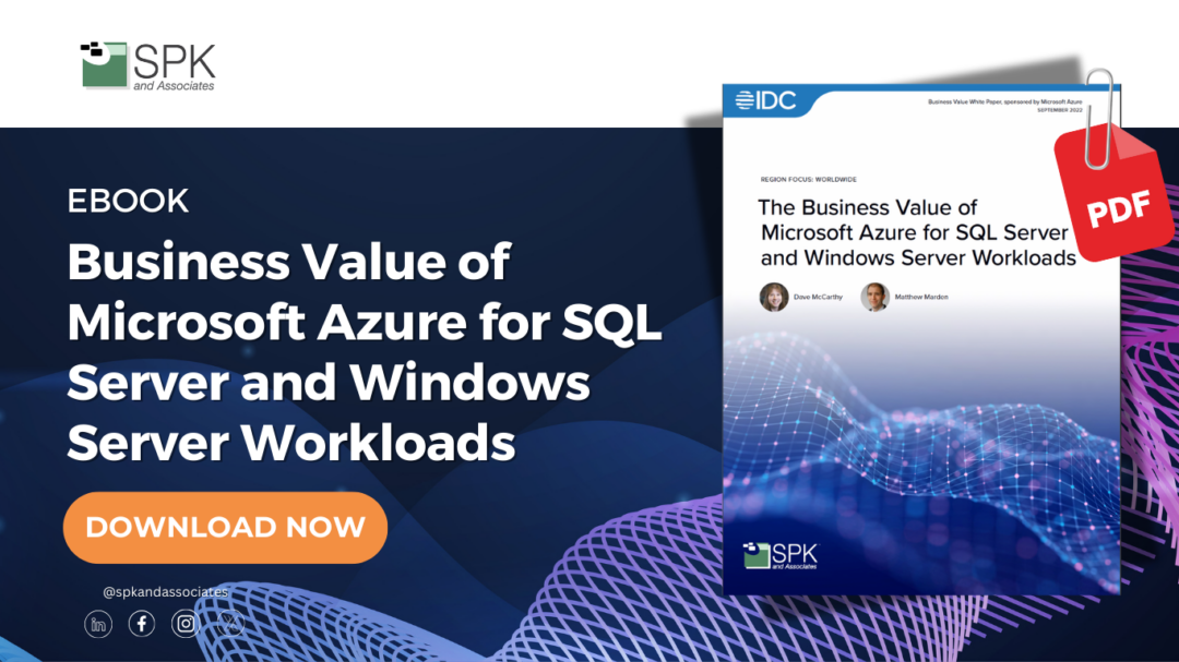 Business Value of Microsoft Azure for SQL Server and Windows Server Workloads eBook