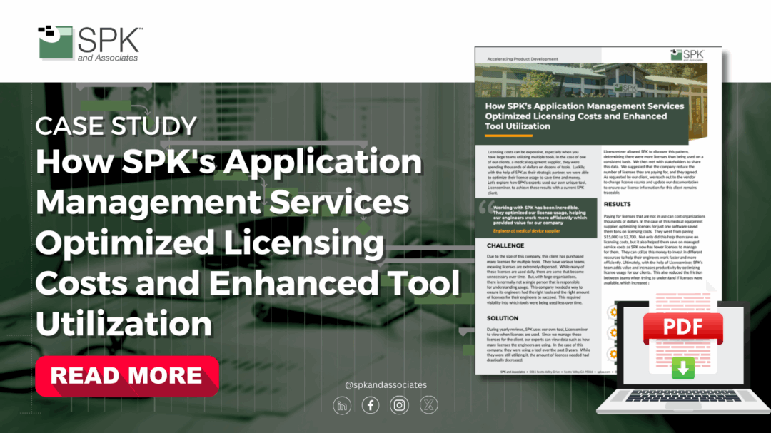 How SPK’s Application Management Services Optimized Licensing Costs and Enhanced Tool Utilization